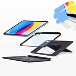 U8 magneettinen irrotettava Bluetooth-näppäimistö iPad 10.9:lle (2022) Tablet Stand Nahkakotelo Ultra Slim