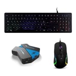 Pack Top 1 GTA 210 Clavier Souris et Convertisseur CrossGame Xbox One PS4 PS3 N