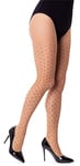 NOQ Collants fantaisie pour dames 20 deniers collants sexy sensuels aux pieds minces mat transparent, Punto Naturel S