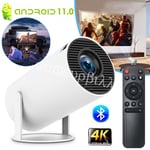 4K UHD Android Projector 5G WiFi Bluetooth Smart Beamer Home Theater Movie HDMI