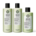 Maria Nila Structure Repair 2x Shampoo 350ml + Conditioner 300ml