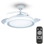 Philips - Signify 'Bliss' Ventilateur de Plafond led Télécommande 28+35W 4500Lm 2700/5500/4000ºK IP20 Blanc 15000H [PH-8719514408