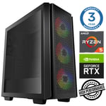 Intop Ryzen 5 3600 16GB 240SSD M.2 NVME RTX4060Ti 8GB no-OS