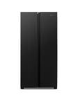 Fridgemaster Ms83430Eb 80Cm Wide Side By Side, American Fridge Freezer - Black