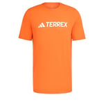 adidas Men's Terrex Multi Climacool Logo Tech T-Shirt, Semi Impact Orange, XL