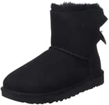 UGG Fille Mini Bailey Bow Ii Boots, Noir, 36 EU