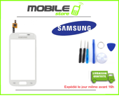 VITRE TACTILE pour SAMSUNG GALAXY ACE 2 et i8160 Blanc avec adhésif + outils