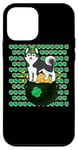 Coque pour iPhone 12 mini Siberian Husky Dog Lucky Charm Shamrock St Patricks Day