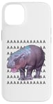 Coque pour iPhone 14 Plus Moo Deng Bébé Hippopotame