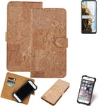 FOR HTC U20 5G SMARTPHONE CASE COVER WALLETCASE CORK