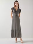 L.K.Bennett Daphne Polka Dot Silk Maxi Dress