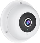 Fisheye Poe Ip-Camera Met Microfoon, Hd 5Mp Indoor Dome Beveiligingscamera Audio P2P 1,7 Mm Lens 180 Graden Zicht Ir Nachtzicht Cctv Video Bewegingsdetectie Poe Ip-Camera (If04-P-A[CAM07206]