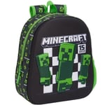 Ryggsäck - MINECRAFT - 3D Förskola - 33 CM - Grön - Unisex