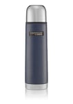 THERMOcafè by THERMOS Stainless Steel Flask, Hammertone Blue, 500 ml