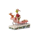 Enesco Jim Shore Grinch Max On Sled Figurine