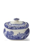 Blue Italian Sugar Box Home Kitchen Kitchen Storage Sugar Bowls Blue Spode