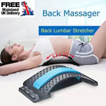 Lower Back Lumbar Pain Spine Stretcher Posture Relief Cracker Support Massager