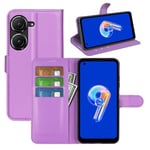 Asus Zenfone 10 PU Wallet Case Purple