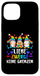 Coque pour iPhone 15 LGBT Pride,Nains de jardin, Arc-en-ciel, allemand