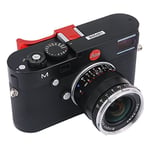 Haoge THB-M24R Sabot en métal avec Repose-Pouce pour Appareil Photo Leica M Typ240 M240, M-P Typ 240 M240P, M Typ262 M262, M-D Typ 262 Rouge Meilleur équilibre et Prise en Main Plus Pratique