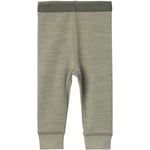 Name It Wuppo leggings i ull/bomull småbarn, vetiver