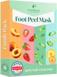 PLANTIFIQUE Masque Pied Peeling Hommes 2 PAIRES - Masque Pieds Très Secs Et Abîm