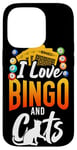 iPhone 14 Pro Bingo Player Cat I Love Bingo And Cats Case