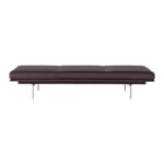 Muuto - Outline Daybed / Polished Aluminium Base Easy Leather Root - Päiväpeti - Anderssen & Voll