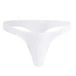 Casey Kevin Mens Sexy Thong Underwear G Strings Low Rise Male Underpants,CK2104-White,L