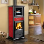 Thermo poele a' bois Rossella Plus dsa 11,1 kw four en fonte pour 318 m liberty bordeaux - La Nordica Extraflame