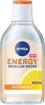 NIVEA Energy Micellar Water 3x Antioxidants, 3 in 1 Energising Micellar Cleansi