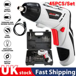 45X Cordless Drill Electric Screwdriver Rechargeable Small Handheld Drill SET