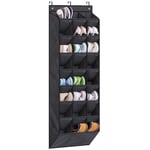 24 Poches Porte-Chaussures Suspendu,4217156CM,Poche de Rangement Suspendue,au-Dessus de la Porte,Armoire Murale,Organisateur suspendu,Grandes Poches