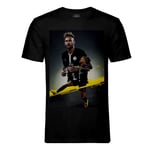 T-Shirt Homme Col Rond Neymar Celebration But Paris Football Bresil Star Maillot Noir