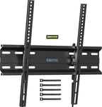 Ultra Slim Tilting TV Wall Mount 23-60 Inch, Low Profile, Max VESA 400mm