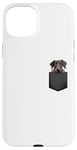 iPhone 15 Plus Funny Scottish Deerhound Puppy Dog In Pocket Cute Pet Lover Case