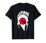 Spartan warrior Japanese flag. Design Japan Vintage T-Shirt