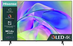 Hisense 43 Inch 43E78KQTUK Smart 4K UHD HDR QLED Freeview TV