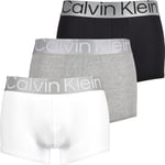 Calvin Klein Lot de 3 coffres Maillot Homme, Multicolore (Black/White/Grey Heather) Taille L