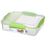 Sistema 21482 Lunch to Go, Polypropylene, 3 Compartments, 0.97 LT, A (US IMPORT)