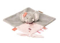 Nattou Doudou Plat Éléphant Adèle, Adèle et Valentine, 27 x 27 x 5 cm, Gris/Rose