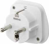 LOGIK LUKEU20 UK to EU Travel Plug Adapter, White