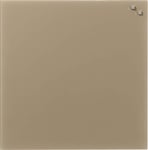 NAGA Glassboard magnetisk glastavle 45x45cm, beige