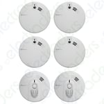 Set of 4 x  KF20 Optical Smoke Alarms & 2 x Kidde KF30 Heat Alarm