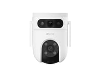 Ezviz Wi-Fi Ptz Dual Camera I Hvid, 5Mp+5Mp 2.8Mm+6Mm Optik, Ir Op Til 30M, 12V Dc &Amp  Sd Slot Op Til 512Gb, Med Mikrofon &Amp  Højttaler, Ip66