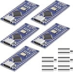 Nano Module de carte de développement compatible avec Arduino, avec type C USB Port, puce CH340G, 5V/16MHz Microcontroller(5PCS)