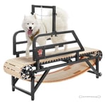 VEVOR Tapis de Marche pour Chiens de Taille Moyenne, Capacité de Charge 100 kg, Tapis de Course avec Piste Large 44,5, Réglages d'Inclinaison, Équipement d'Exercice Intérieur pour Animaux de Compagnie