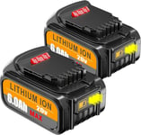 2X Batterie Li-Ion De Rechange Pour Batterie Dewalt 20V DCB200 DCB184