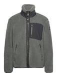 Saglek Zip Up Tops Sweat-shirts & Hoodies Fleeces & Midlayers Khaki Green Moose Knuckles