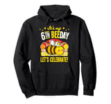 It's My 6th Bee Day Let's Celebrate Bee Birthday Party Pullover Hoodie